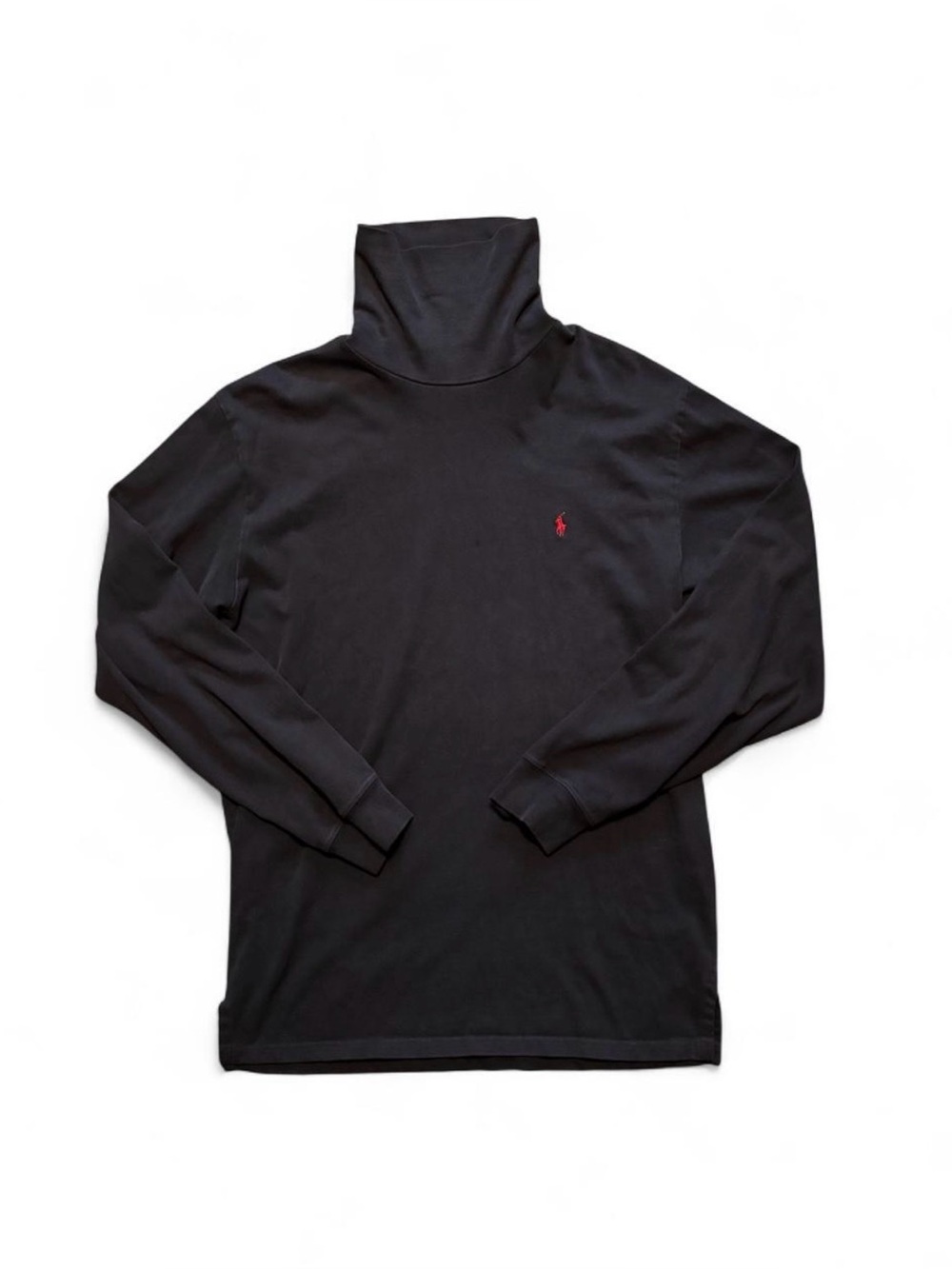 Vintage Polo Ralph Lauren Men’s Turtleneck in Black with Red Pony